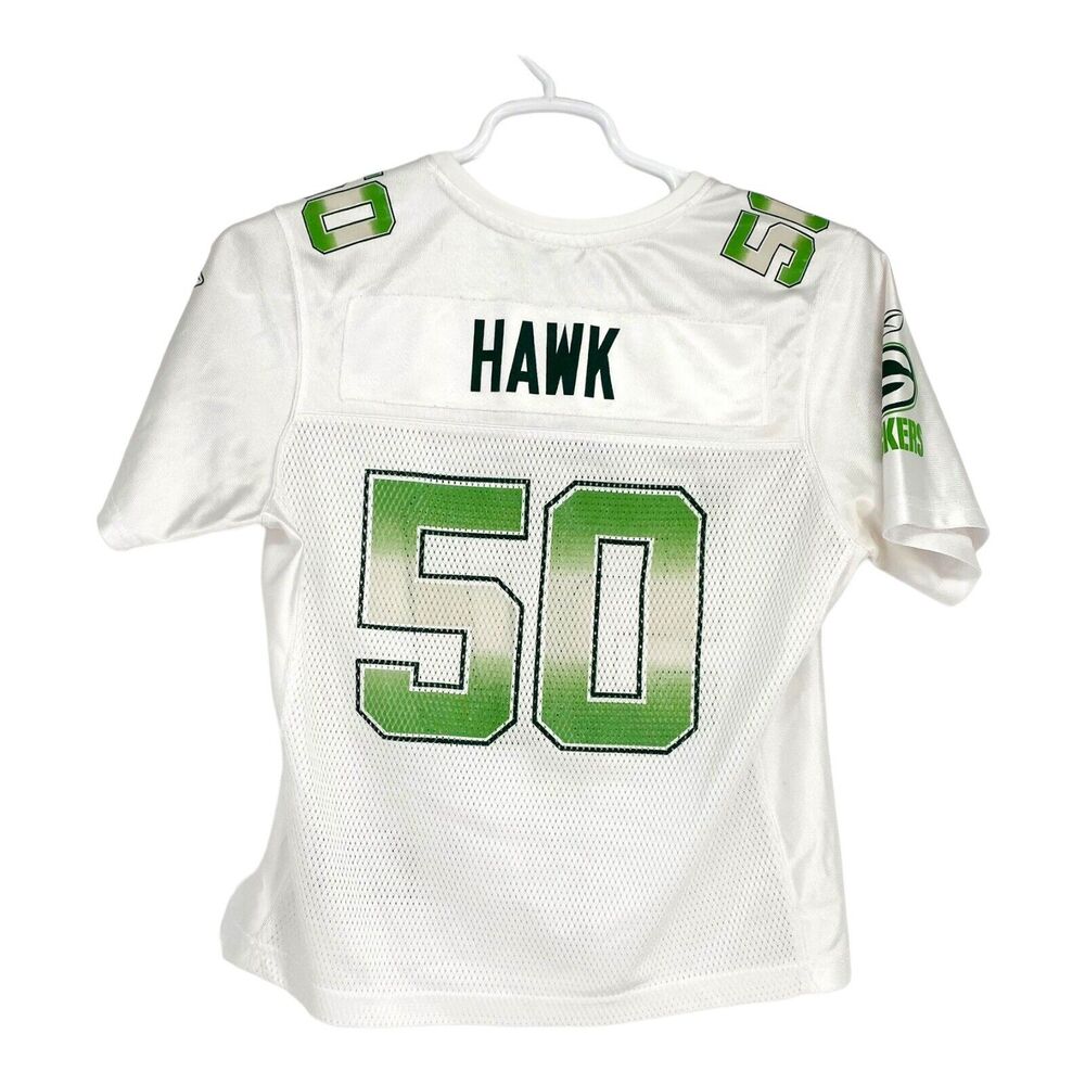 Reebok Green Bay Packers Jersey Youth Large‎ AJ Hawk White Away #50 NFL Players
